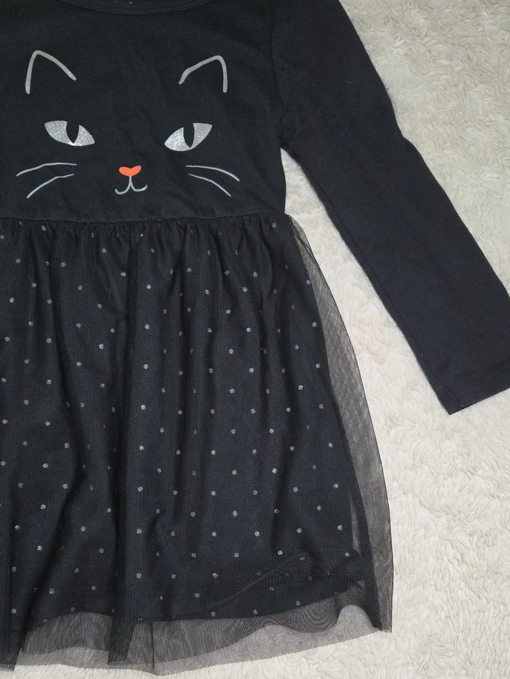 Girls Carter's  Child Of Mine Black Cat Halloween Dress Sz 3T
